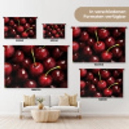 Rood - Fruit - Kersen Wandkleed katoen klein -tsfeer8_DE