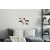 Grillige vormen - Subtiele overgangen - Dynamisch Muursticker klein -slaapkamer