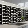 Modern - Patroon - Zwart keuken achterwand 2 middel 871 -3d_schuin