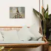 Konijn - Eieren - Kleurrijk tuinposter los doek klein -sfeer7