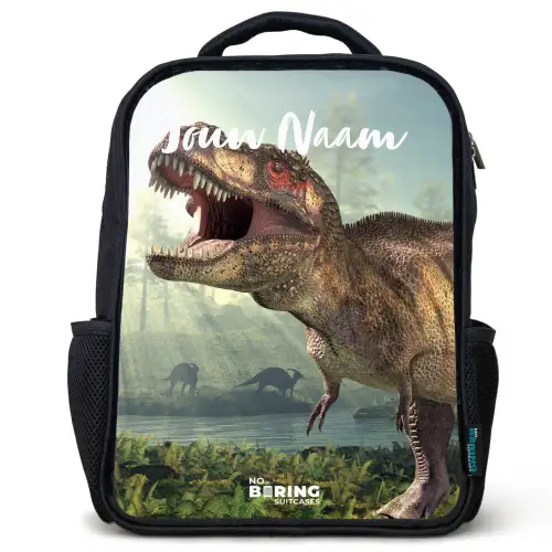 Thijs Tyrannosaurus Rugzak - Zwart middel -3d