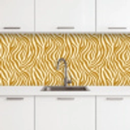Zebra - Klassiek - Oker - Geel keuken achterwand 2 middel 871 -3d