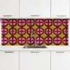 Modern - Patroon - Roze keuken achterwand 2 middel 871 -3d