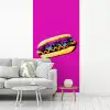 Hotdog - Roze - Retro fotobehang vinyl groot -woonkamer