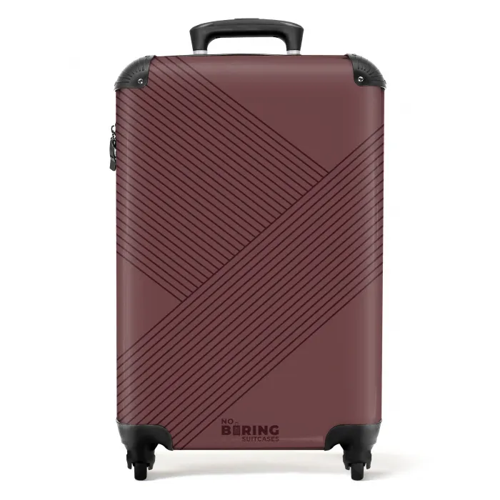 Minimal - Kruisende lijnen op NBS - Handbagage koffer - Unisex middel -productfoto_recht