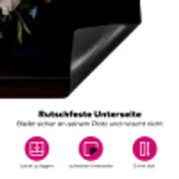 Pastel - Bloemen - Glazen - Vaas Inductie beschermer vinyl 3mm klein -zzzzzzz-lf-onderkant