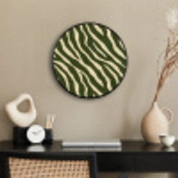 Zebra - Patroon - Groen Fotolijst rond zonder passe partout klein 856 -sfeer1