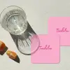 Toedeloe - Roze - Minimalistisch onderzetter kurk middel -sfeer4