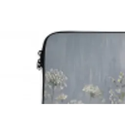 Bloemen - Botanisch - Blauw laptophoes neopreen klein -detail