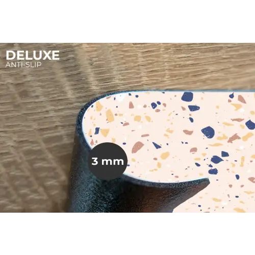 Terrazzo -  Patroon - Kleurrijk - Indigo Placemat vinyl groot 368 -closeup