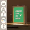 Tekst - Hartje - Moeder - Groen Light Box met kabel (Tafellamp) klein -USP_NL