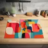 Vormen - Kleurrijk - Abstract - Vlakken Inductie beschermer vinyl 3mm klein -sfeer5