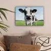 Koe - Weiland - Natuur - Dieren - Gras canvas 2cm klein -sfeer1