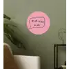 Tekstwolkje - BLAH BLAH BLAH - Roze Wandcirkel behangsticker klein -sfeer2