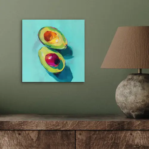 Avocado - Groen - Pit - Schaduw aluminium wit klein -sfeer2