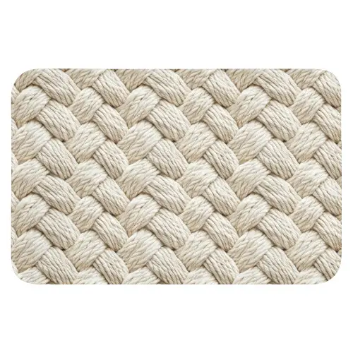 Touw - Gebreid - Beige Badmat klein 997 -3d