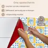 Zee - Geel - Blauw - Wit keuken achterwand spatscherm klein 900 -spatscherm_NL
