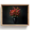 Boeket - Tulpen - Vaas - Rood Dienblad Rechthoek middel -z3d_shopping