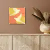 Vogels - Cirkels - Geel plexiglas 5mm klein -sfeer5
