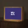 Blauw - Why not - Minimalistisch Light Box met kabel (Tafellamp) klein -z3d_website