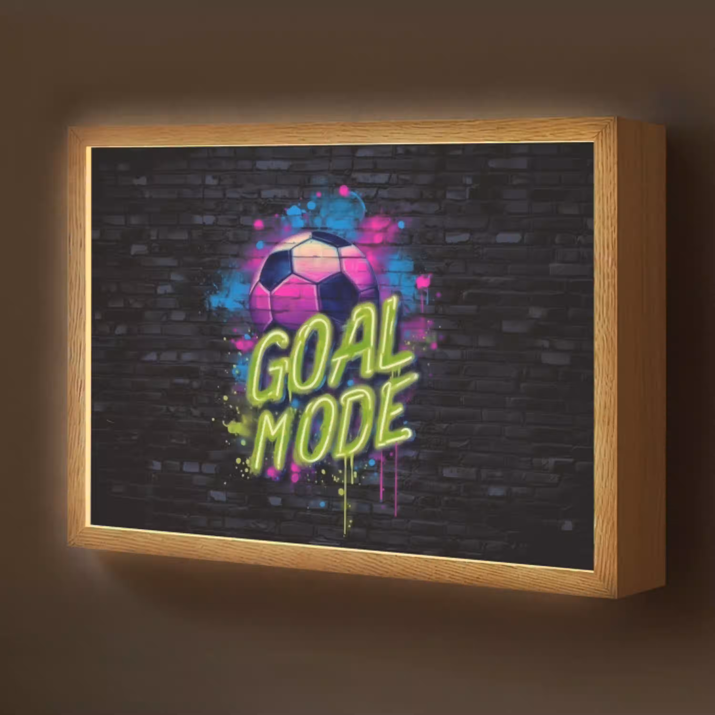 Goal - Mode - Neon - Voetbal Light Box met batterij (Wandlamp kind) middel -z3d_website