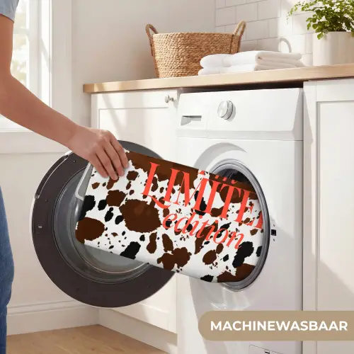 Koeienprint - Limited edition - Rood Badmat klein -USP_WasbaarNL