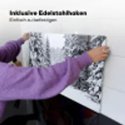 Bos - Winter - Sneeuw - Pad - Natuur Inductie beschemer met haakjes klein -ky-ophangen-de