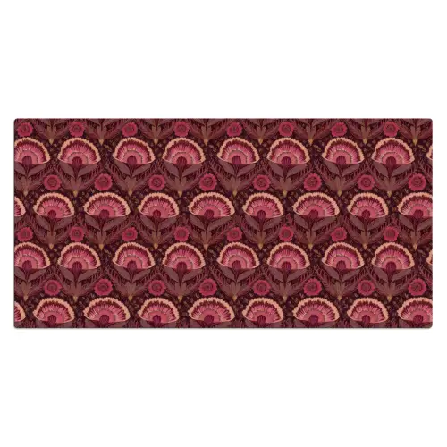 Antiek - Bloemen - Kleurrijk Muismat XXL klein 681 -3d_leeg