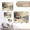 Winter - Sneeuw - Huis - Natuur tuinposter los doek klein -Xsfeer9_DE