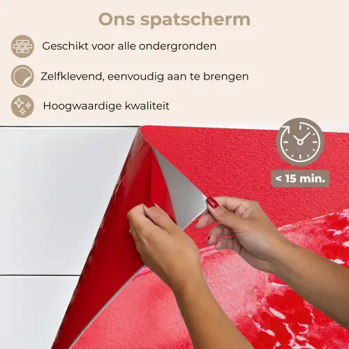 Watermeloen - Rood - Zomers keuken achterwand spatscherm klein -spatscherm_NL