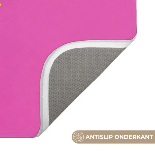 Smiley - Vrolijk - Roze Badmat klein -USP_AntislipNL