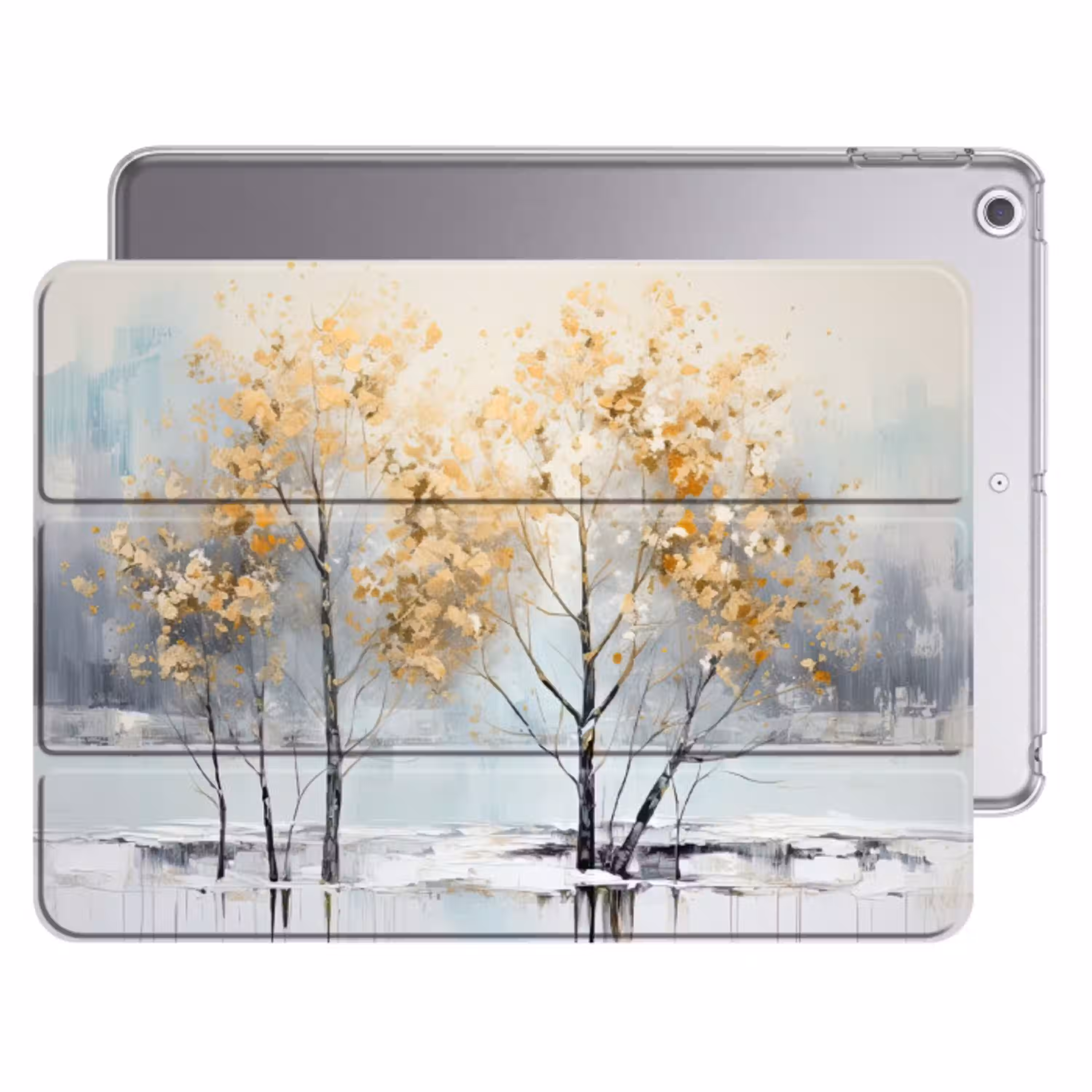 Winter - Bomen - Natuur - Acryl - Kunst Apple iPad 2017 middel -threedimensional_3d_global