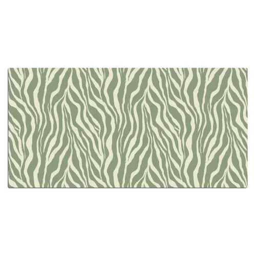 Zebra - Motief - Groen Muismat XXL klein 681 -3d_leeg