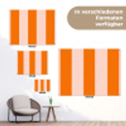 Strepen - Modern - Oranje tuinposter los doek klein 239 -Xsfeer9_DE