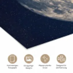 Ruimte - Maan - Kosmos poster papier klein -tcloseup_DE