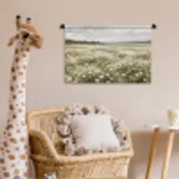 Illustratie - Landschap - Wit Wandkleed katoen klein -wsfeer5_kind