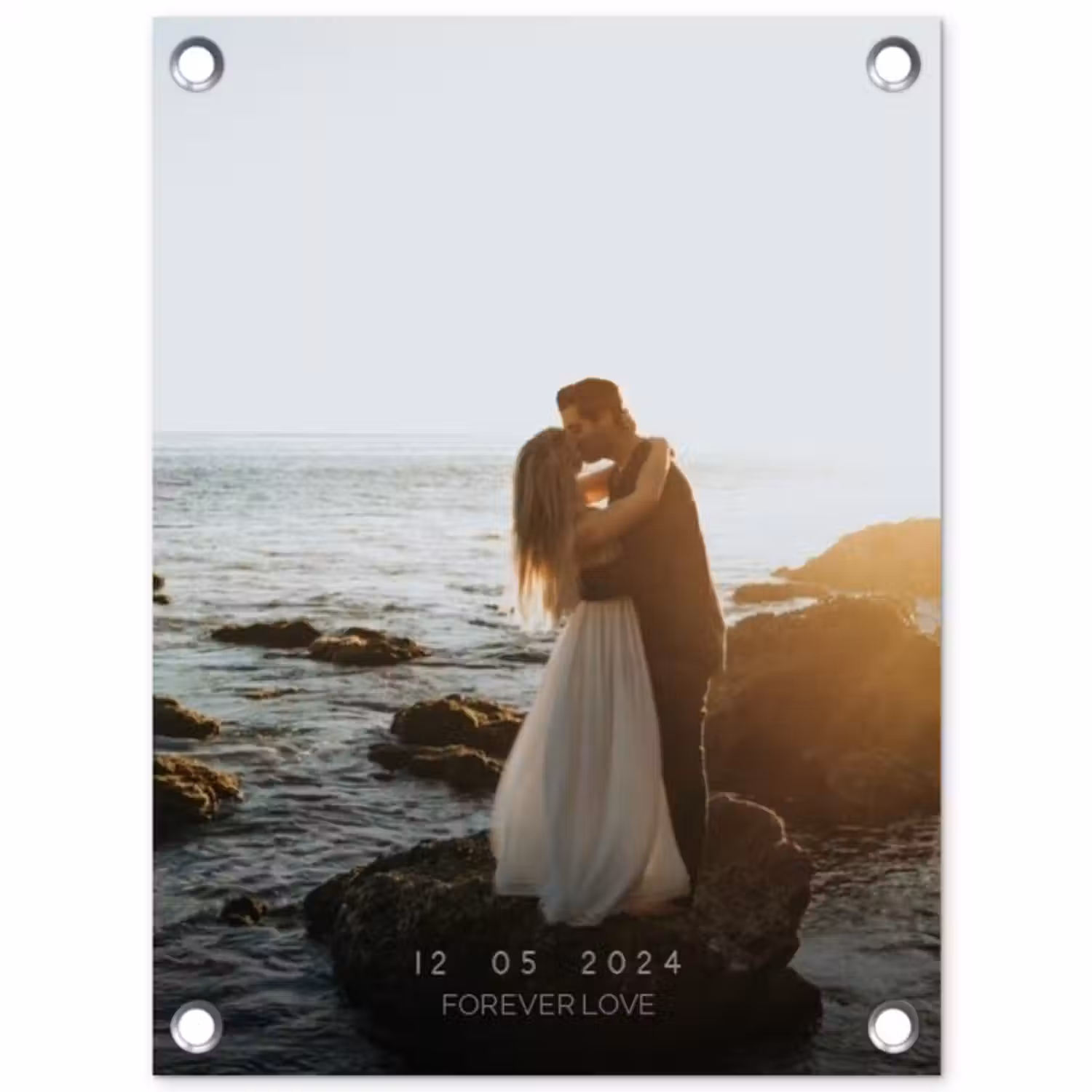 Gepersonaliseerde tuinposter - Forever Love - Datum - Jubileum