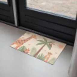 Dieren - Tropisch - Safari - Kleurrijk Deurmat klein -sfeer2