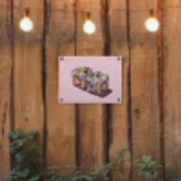 Sushi - Rolletjes - Steentjes - Kleurrijk tuinposter los doek klein -sfeer1