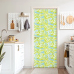 Modern - Bloemen - Groen deurposter klein 289 -sfeer5