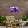 Bladeren - Paars - Tropisch - Abstract Tuinposter op houten frame 2 cm dik klein -sfeer3