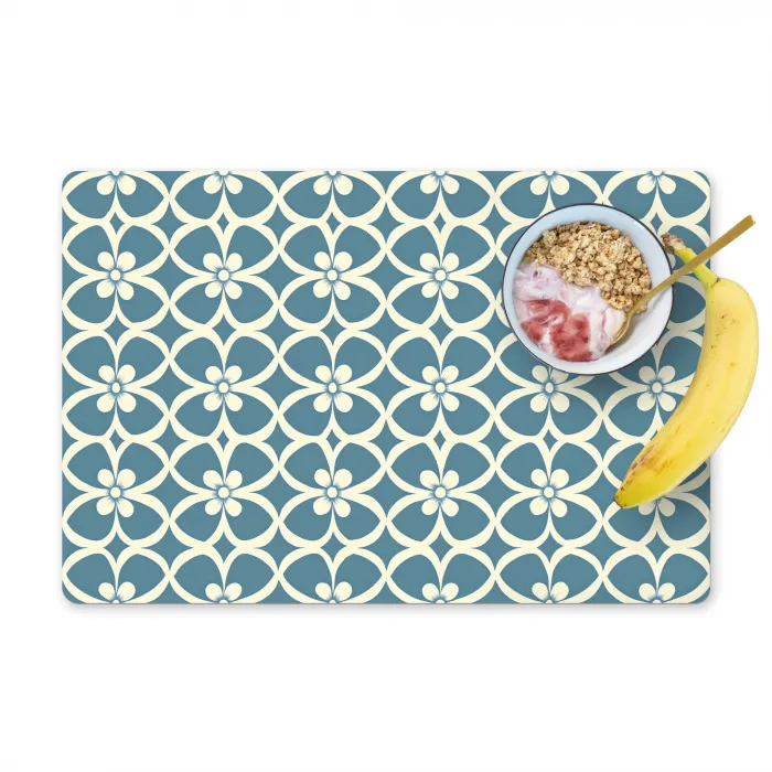 Patroon - Symmetrisch - Blauw Placemat vinyl groot 368 -zzzproduct_Kitchenyeah-website