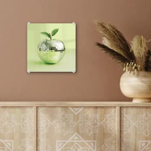 Groen - Disco - Decoratie - Appel plexiglas 5mm klein -sfeer5