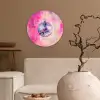 Discobal - Pink - Verf Wandcirkel kunststof plaat 5mm dik klein -sfeer1