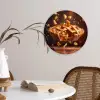 Appel - Taart - Warm - Eten Wandcirkel plexiglas klein -sfeer4