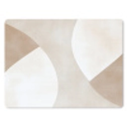 Bruin - Japandi - Abstract muismat rubber klein -3d
