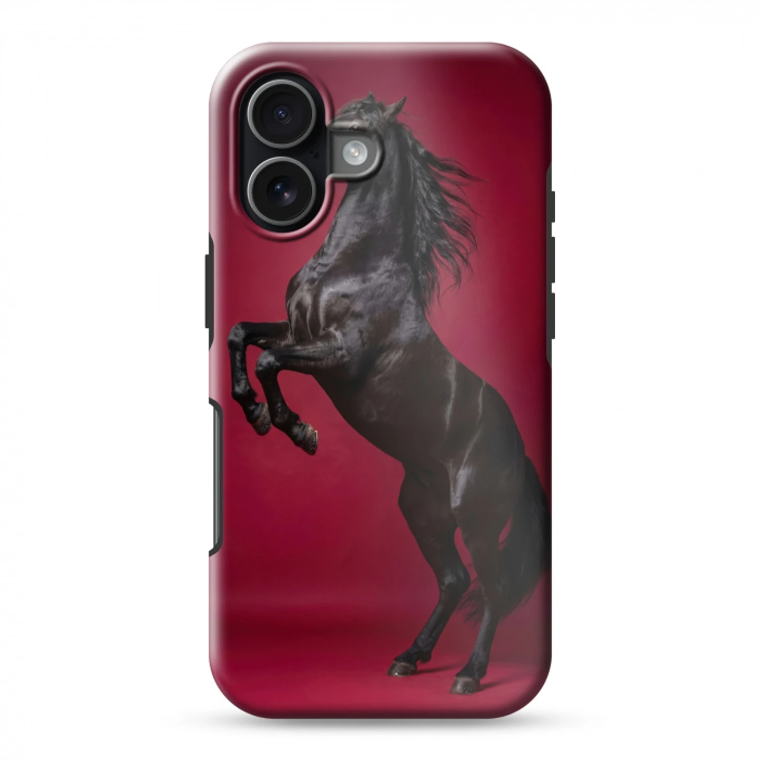 Hengst - Steigert - Rood Toughcase MagSafe Apple iPhone 17 klein -3d
