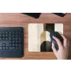 Geometrische - Vormen - Wit muismat rubber klein -toetsenbord