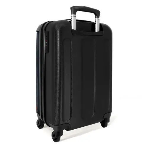 Panda met Oranje Jas en Verfspetters NBS - Handbagage koffer - Kinderen Unisex middel -achterkant