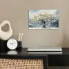 Boom - Winter - Levensboom - Modern - Goud poster papier klein -sfeer1